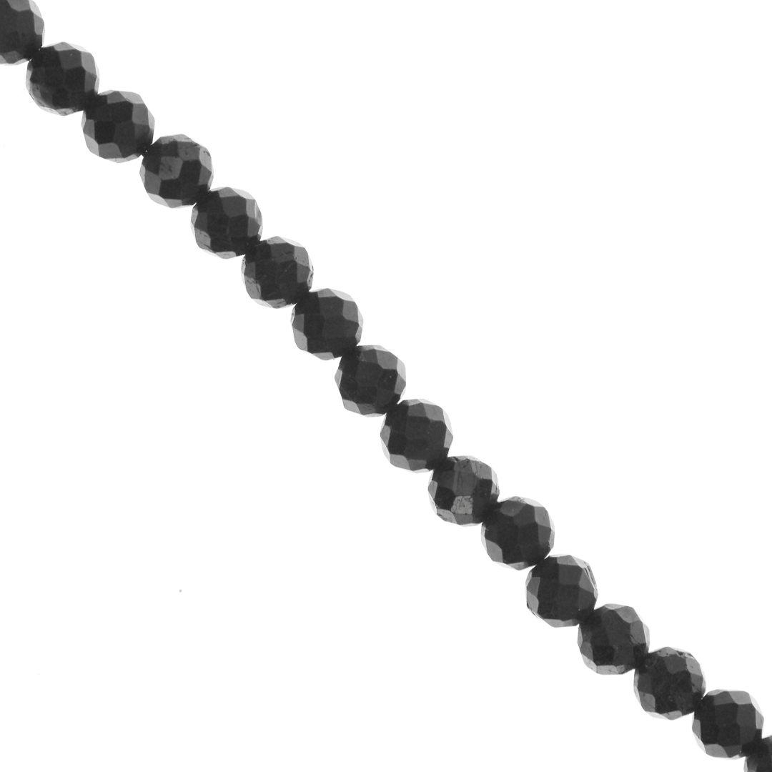 Faceted Black Tourmaline Semi Precious Stone Available in Multiple S Butterfly Beads and Jewellery