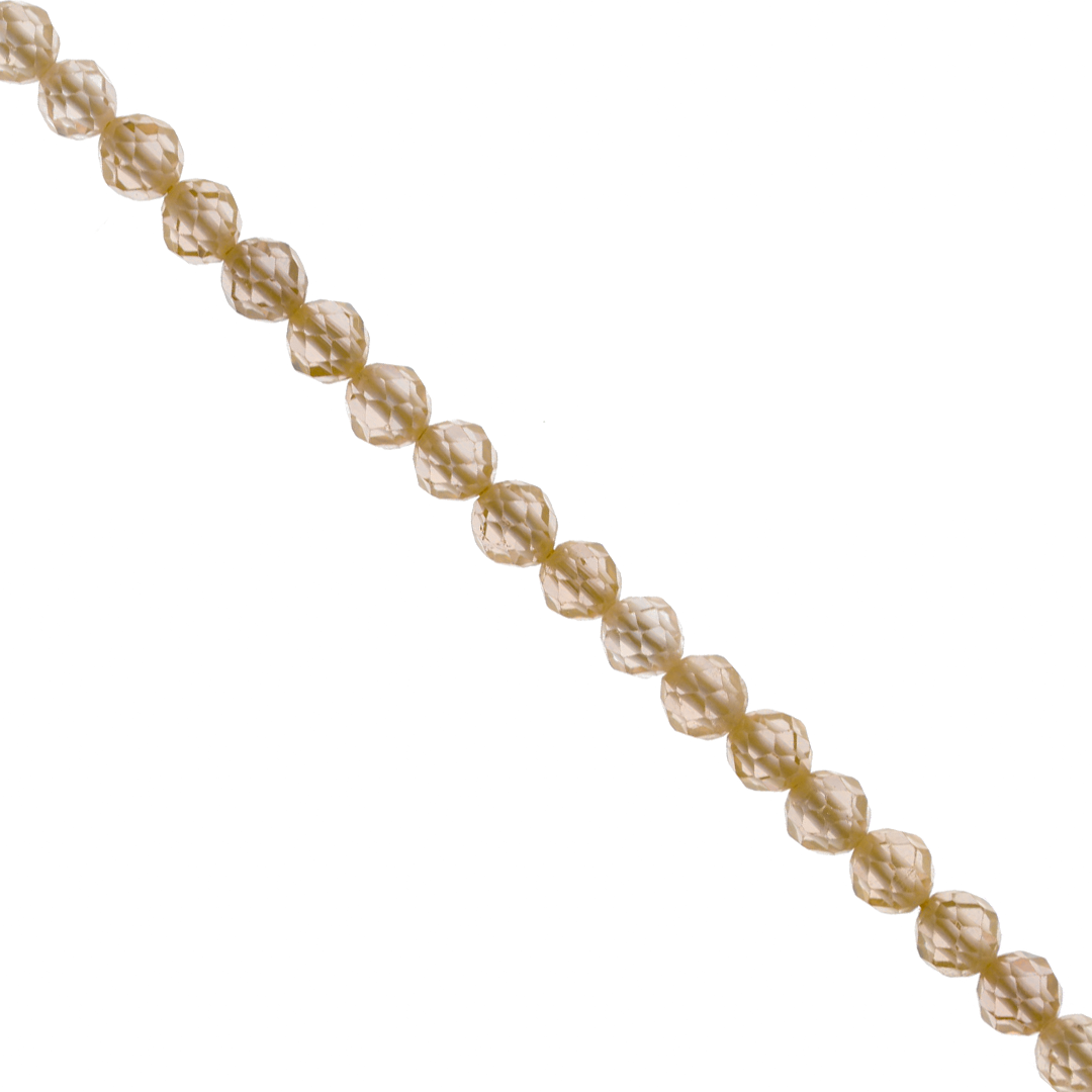Zircon, Semi-Precious Stone, 4mm, Approx 95+ pcs per strand, Available in Multiple Colours