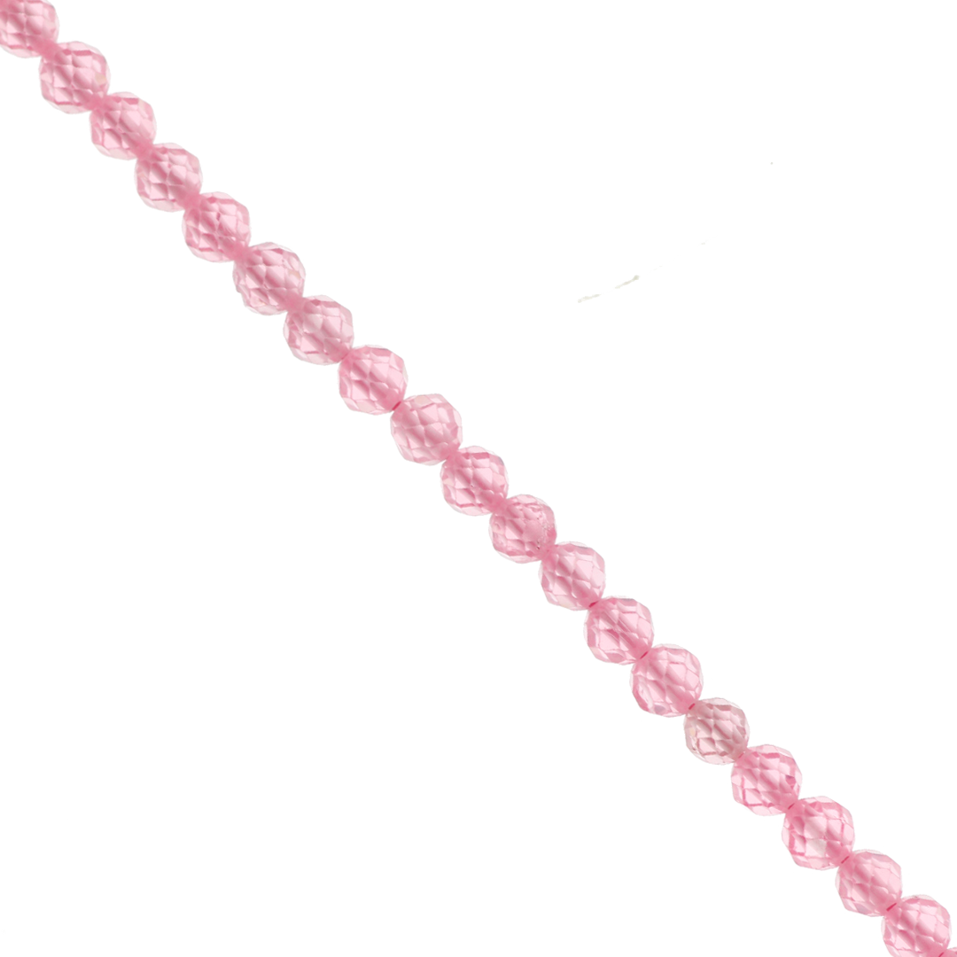Zircon, Semi-Precious Stone, 4mm, Approx 95+ pcs per strand, Available in Multiple Colours