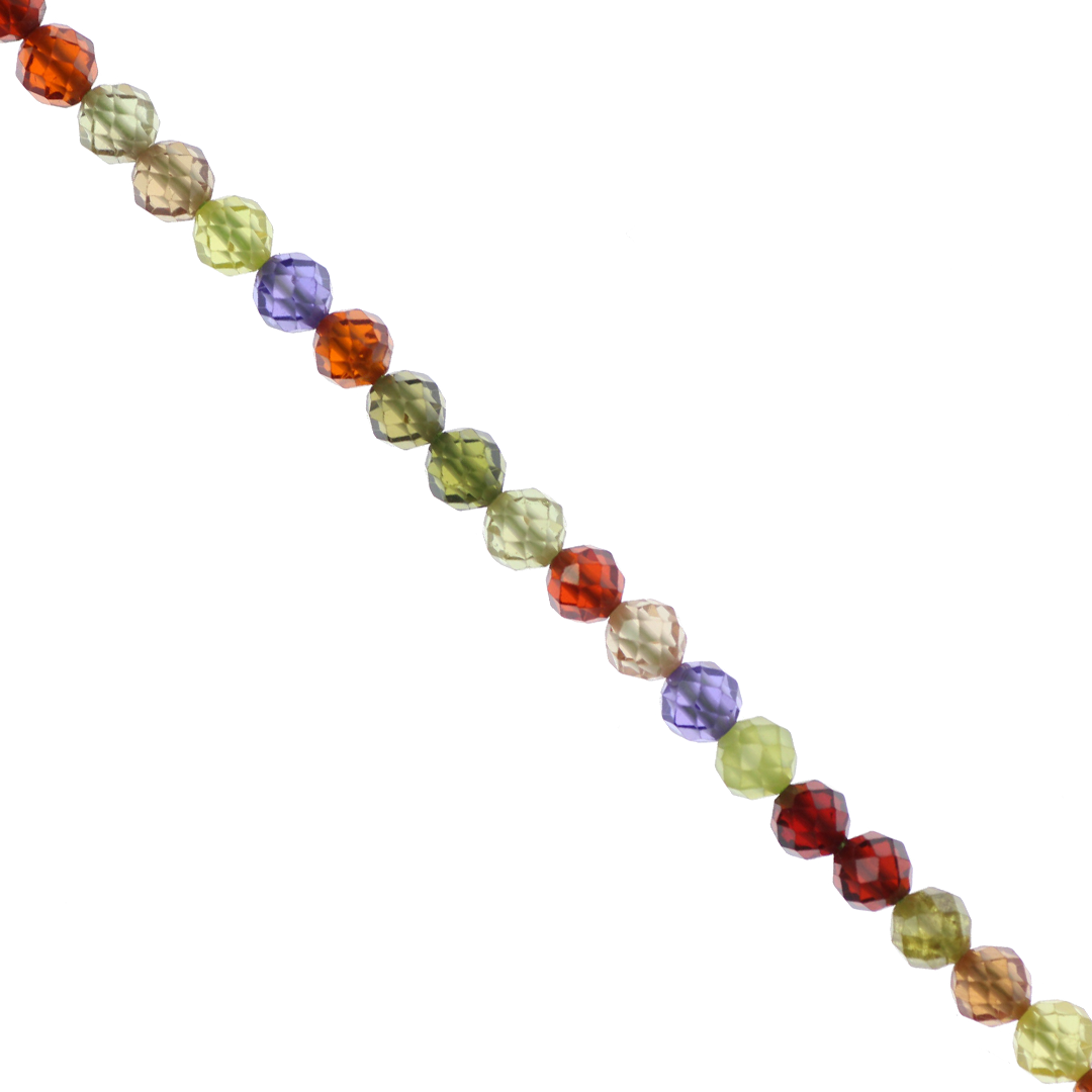 Zircon, Semi-Precious Stone, 3mm, Approx 120 pcs per strand, Available in Multiple Colours