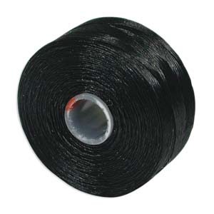 BeadSmith S-Lon Bead Cord - 75 yards - BLACK