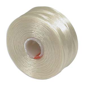 BeadSmith S-Lon Bead Cord - 75 yards - CREAM