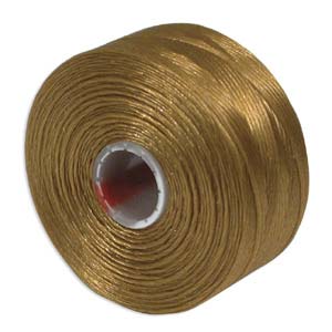BeadSmith S-Lon Bead Cord - 75 yards - MEDIUM GOLD