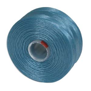 BeadSmith S-Lon Bead Cord - 75 yards - TURQUOISE BLUE
