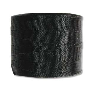 BeadSmith S-Lon Bead Cord - 262 yards - BLACK