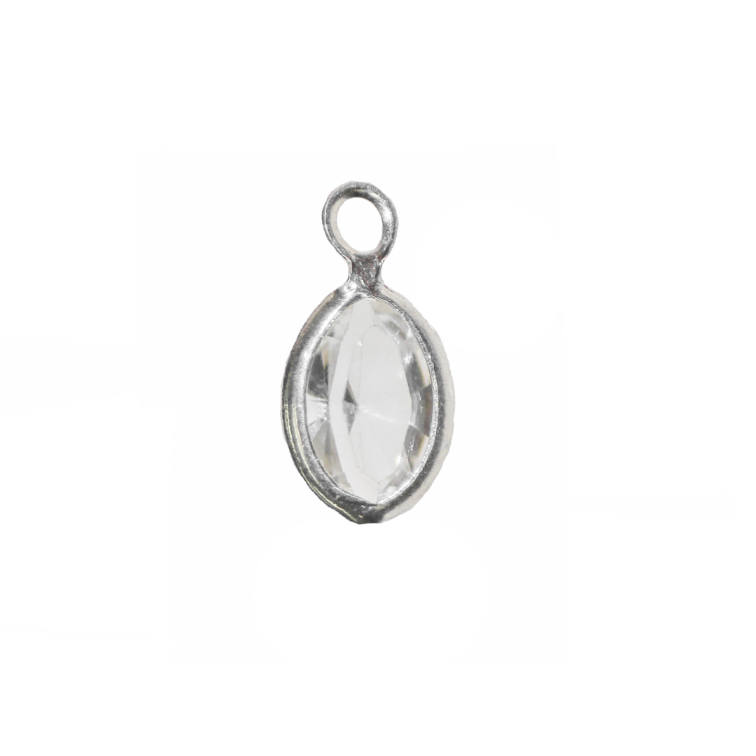 Swarovski, Round and Oval Channel, Crystal, Sterling Silver, Available in Multiple Styles