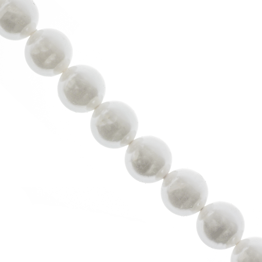 Shell Pearls, White, Available in Multiple Sizes
