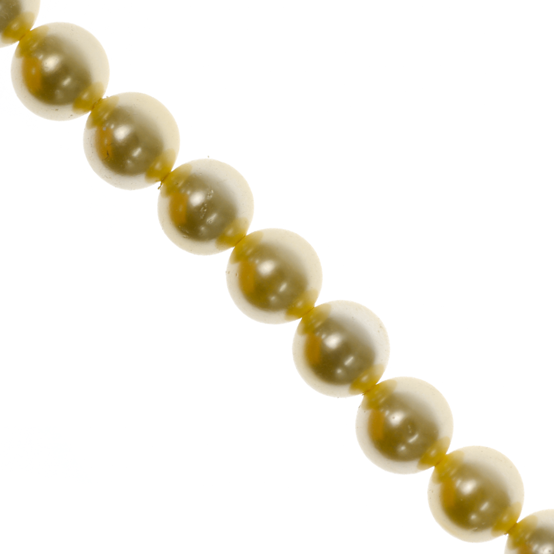 Shell Pearls, Yellow Gold, Available in Various Sizes
