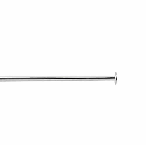Head Pin, Sterling Silver, 0.79 inches, 23 gauge, 30 pcs