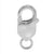 Clasp, Lobster Clasp, Sterling Silver, 18mm L , 1 pc