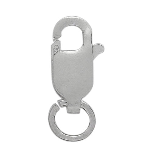 Clasp, Lobster Clasp with Jump Ring, Sterling Silver, 10mm L x 5mm W, 1pc