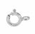 Clasp, Spring Clasp, Sterling Silver, 5mm, 2 pcs