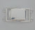 Clasp, 2 Strand Square Clasp, Sterling Silver, 23mm, 1 set