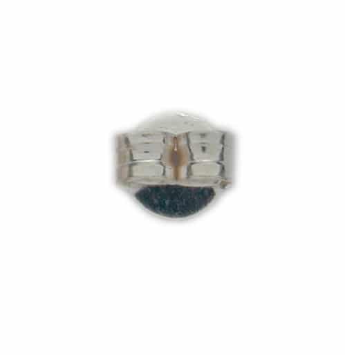 Earring, Butterfly Earring Backing, Sterling Silver, 4.5mm - 4pcs