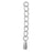 Teardrop Chain Extender, Sterling Silver, 1 inch - 1pc