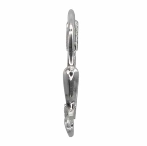 Earring, Sterling Silver, Leverback w/ 1mm loop - 16mm x 9mm - 1 pair