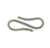 Clasp, S Hook, Sterling Silver, 18mm L, Sold Per pkg of 1