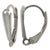 Earrings, Sterling silver, Smooth Lever Back, 15mm x 10mm, 1 pair