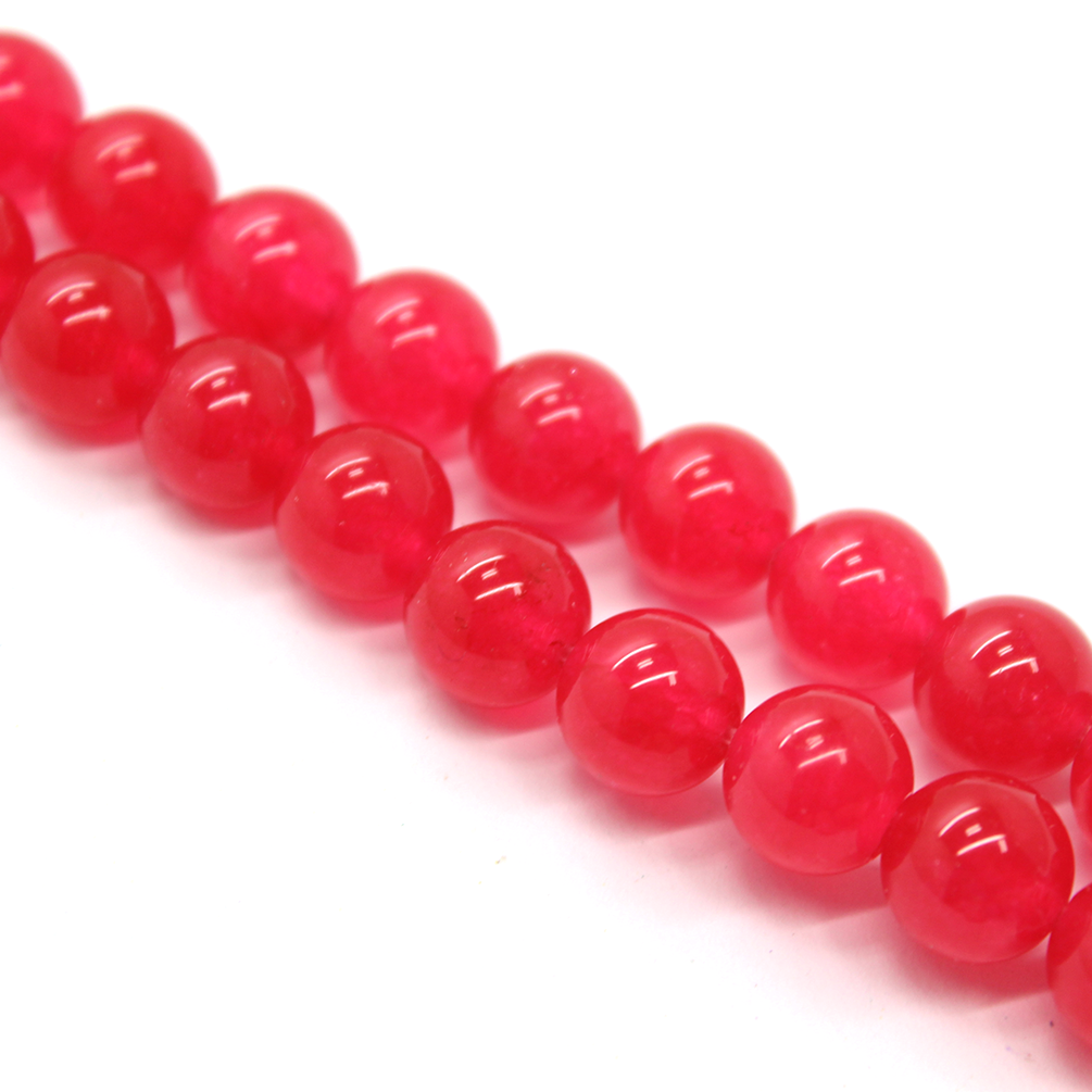 Strawberry Jade, Dyed, Semi-Precious Stone, Available in Multiple Sizes