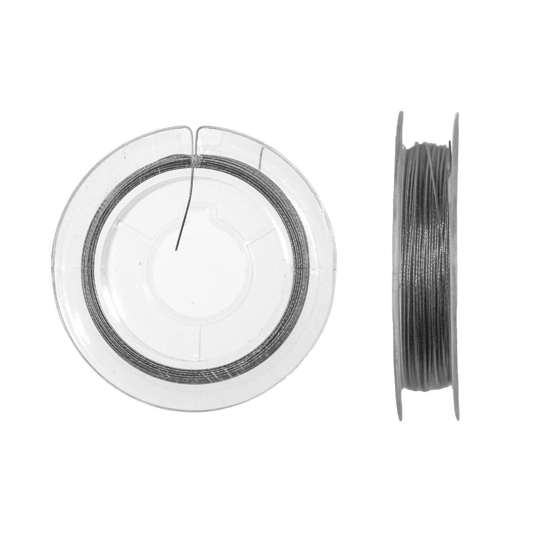 Tiger Tail, Gray, Steel, 10 meters, Available in Multiple Sizes