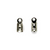 Terminators, Fold Over Cord Ends, Silver, Alloy, 10mm x 4mm, Sold Per pkg of 25