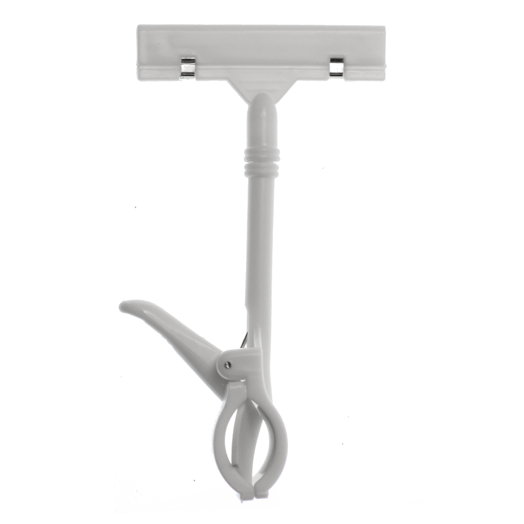 Tools, Sign Holder, Plastic, White, 17cm (Lenght) X 9 cm (Width)