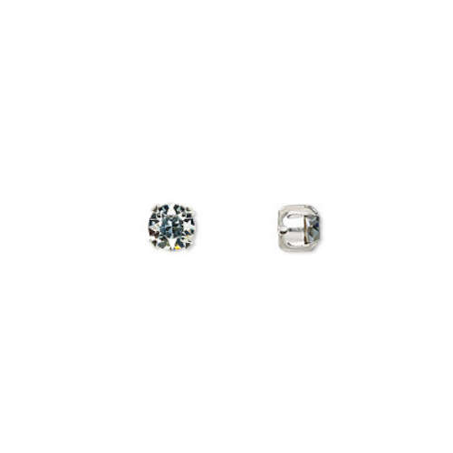 Swarovski Chaton Montees (53203), Crystal Beads, 6mm/SS29, 9 pcs per bag
