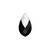 Swarovski Pendants, Capped Pear (6565), 18mm, 1 pc per bag, Available in 6 Colour