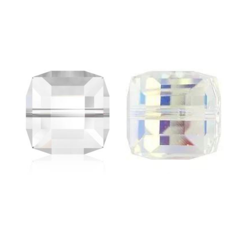 Swarovski Crystal Beads, Cube (5601), 4mm, 10 pcs per bag, Available in 24 Colours