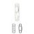 Swarovski Beads, Two Hole Column (5535), 19mm x 6mm, 2 pcs per bag, Available in 5 Colours