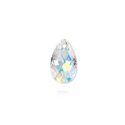 Swarovski Pendants, Mini Pear (6128), 16mm, 2 pcs per bag, Available in 13 Colours
