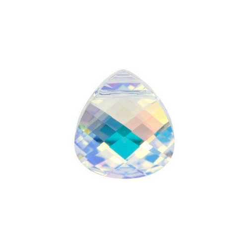 Swarovski Pendants, Flat Briolette (6012), 15mm x 14mm, 2 pcs per bag, Available in 4 Colors
