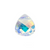 Swarovski Pendants, Flat Briolette (6012), 15mm x 14mm, 2 pcs per bag, Available in 4 Colors
