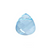 Swarovski Pendants, Flat Briolette (6012), 11mm x 10mm, 2 pcs per bag, Available in 3 Colors