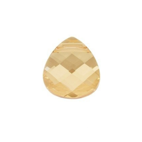 Swarovski Pendants, Flat Briolette (6012), 11mm x 10mm, 2 pcs per bag, Available in 3 Colors