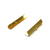 Terminators, Ribbon Crimp Ends, Gold, Alloy, 40mm x 8mm, Sold Per pkg of 8