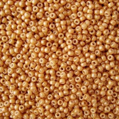 Seed Bead Bulk Bags - 6/0 - Dark Butterscotch Yellow- 220g/2500 pcs