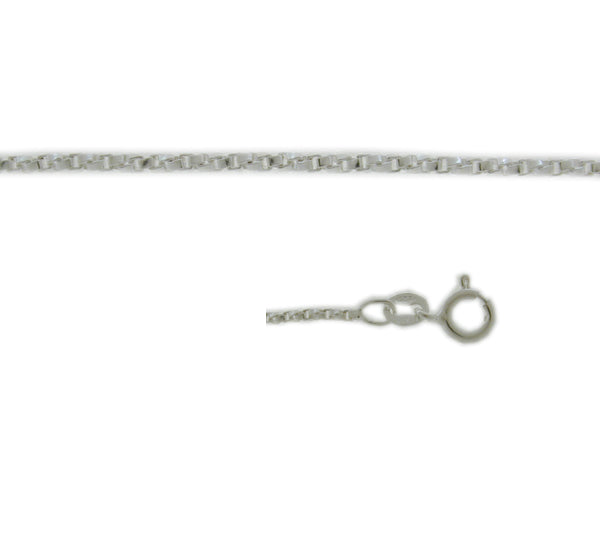 Chain, Twisted Box, Sterling Silver, 18inch - 1pc