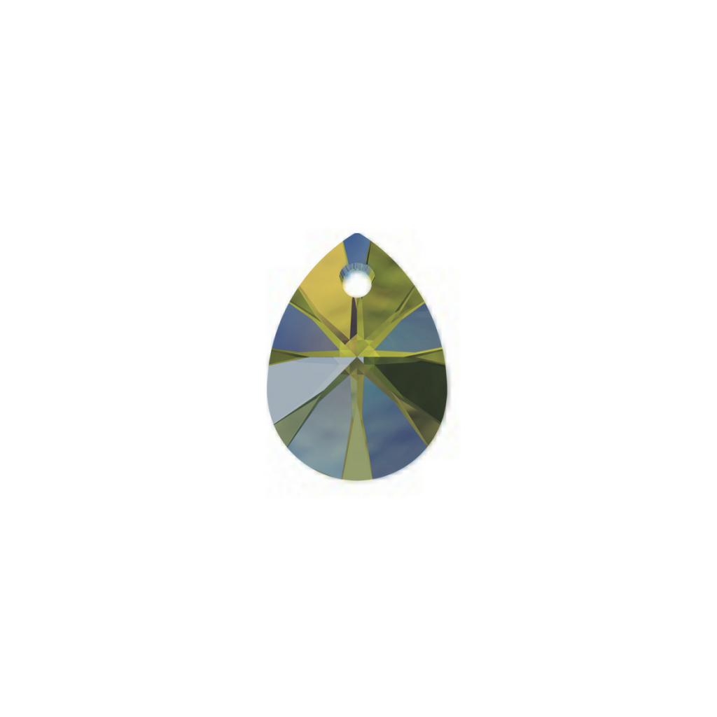 Swarovski Pendants, Mini Pear (6128), 12mm, 2 pcs per bag, Available in 7 Colours