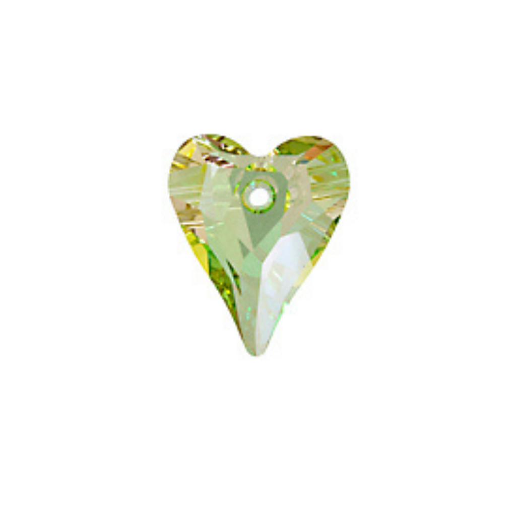 Swarovski Pendants, Wild Heart (6240), 27mm x 22mm, 1 pc per bag, Available in 5 Colours