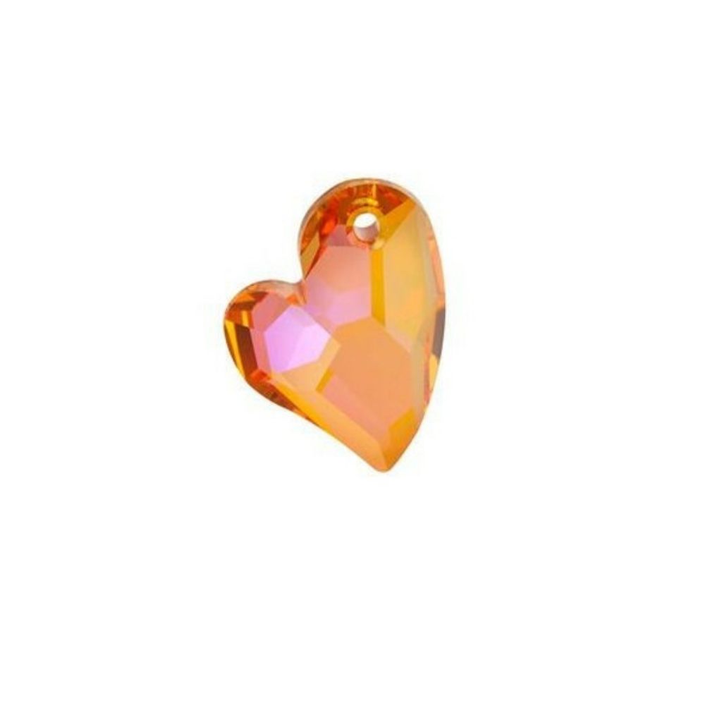 Swarovski Pendants, Devoted 2 U Heart (6261), 27mm x 22mm, 1 pc per bag