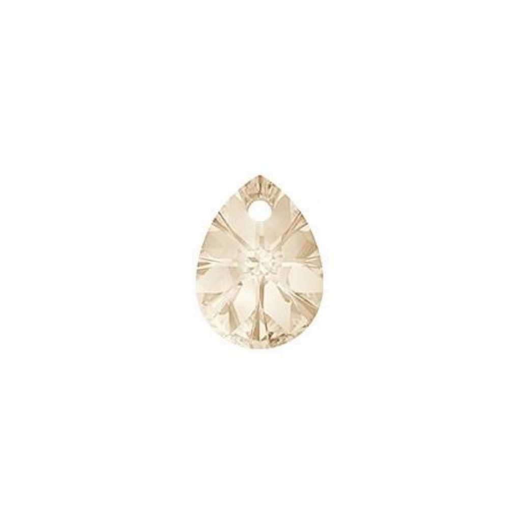 Swarovski Pendants, Mini Pear (6128), 12mm, 2 pcs per bag, Available in 7 Colours