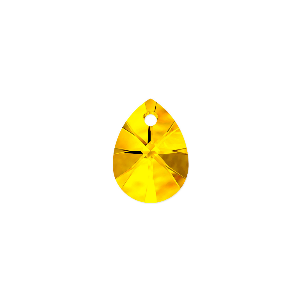 Swarovski Pendants, Mini Pear (6128), 12mm, 2 pcs per bag, Available in 7 Colours
