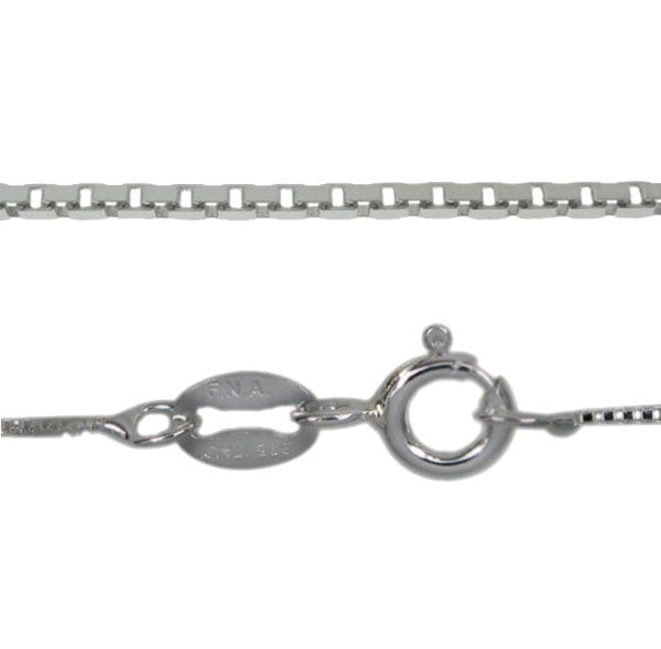 Chain, Box Chain Bracelet, Sterling Silver, 7 inches - 1pc