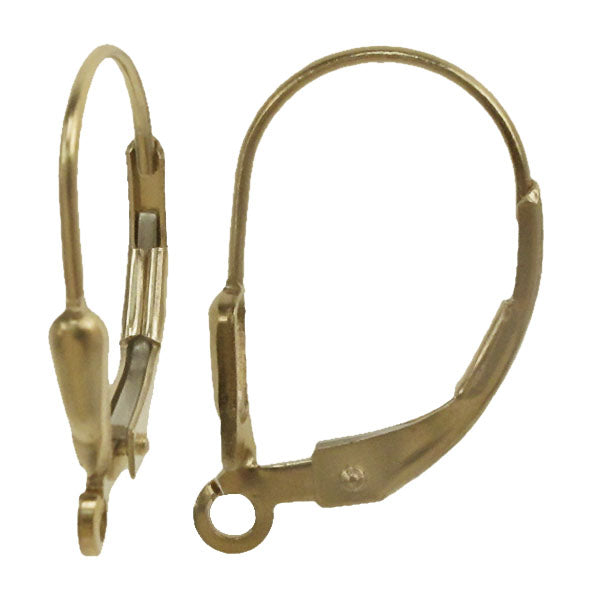 Earring, 14K Gold Filled, Lever Back, 17mm x 10mm, 1 pair