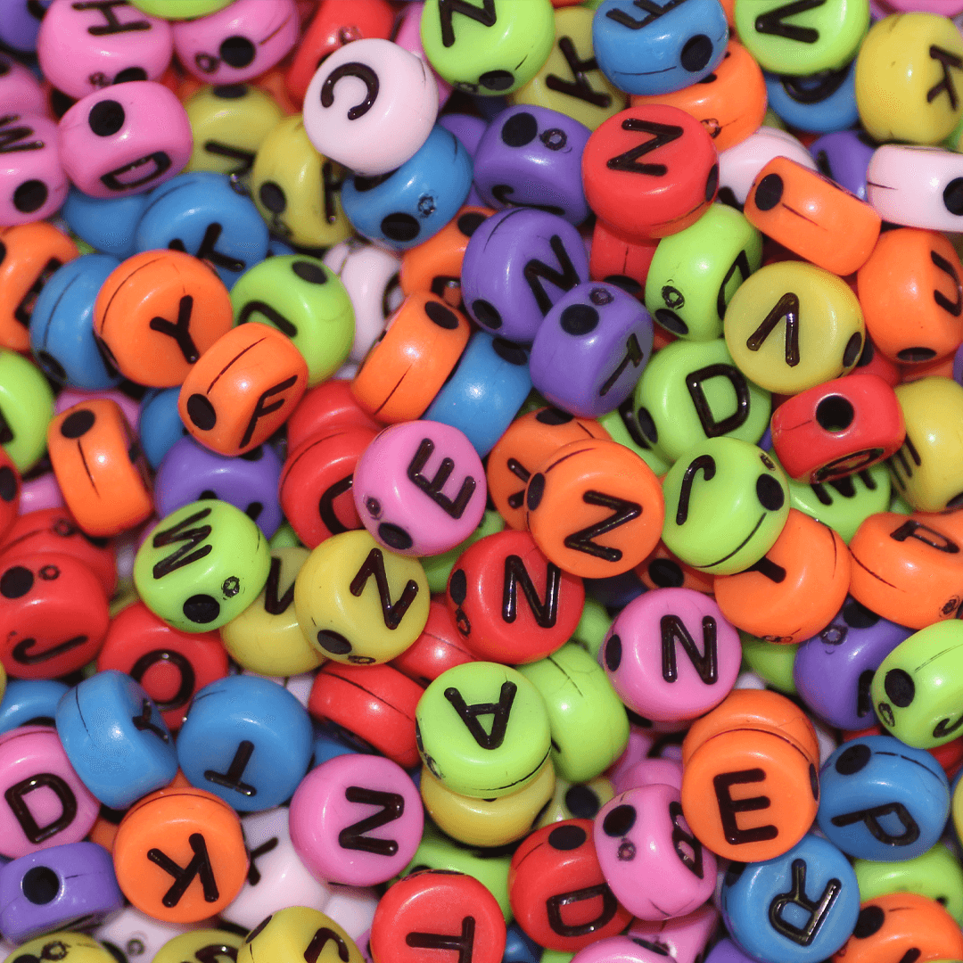 Beads Bracelets Letters, Mixed Alphabet Beads Letter