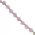 Dice Gemstones with Gold Spacer Bead, 6mm, Available in Various Gemstones