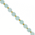 Faceted Hexagon Gemstones With Gold Spacer Bead, 8mm, Available in Various Gemstones