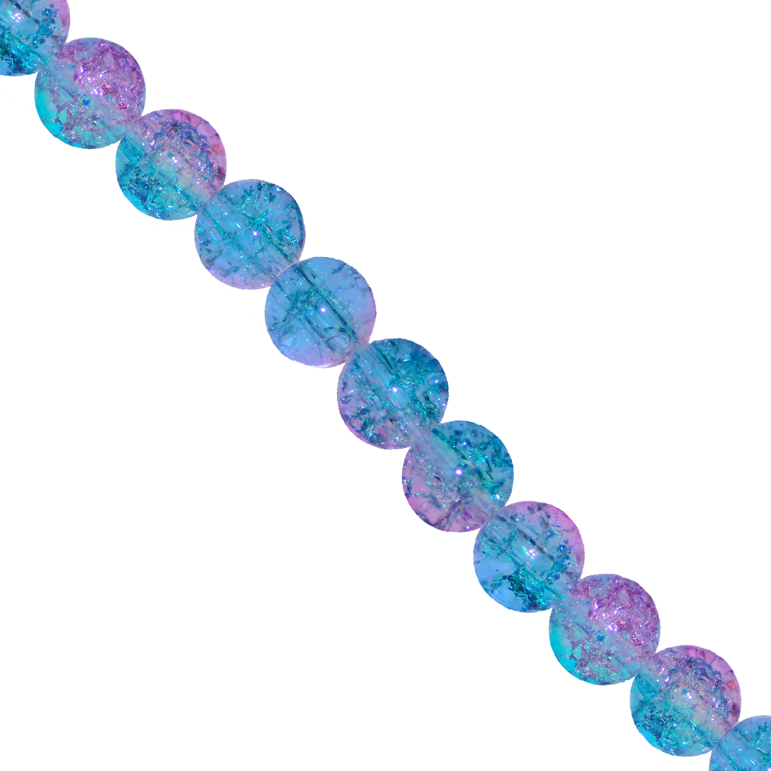 Marble Style Glass Beads, Cracked, Available in Multiple Colours and Sizes