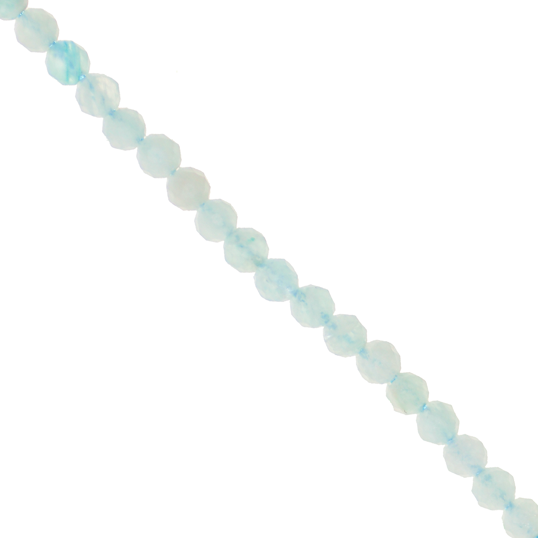Faceted Amazonite, Semi-Precious Stone, 2mm, Approx 175+ pcs per strand
